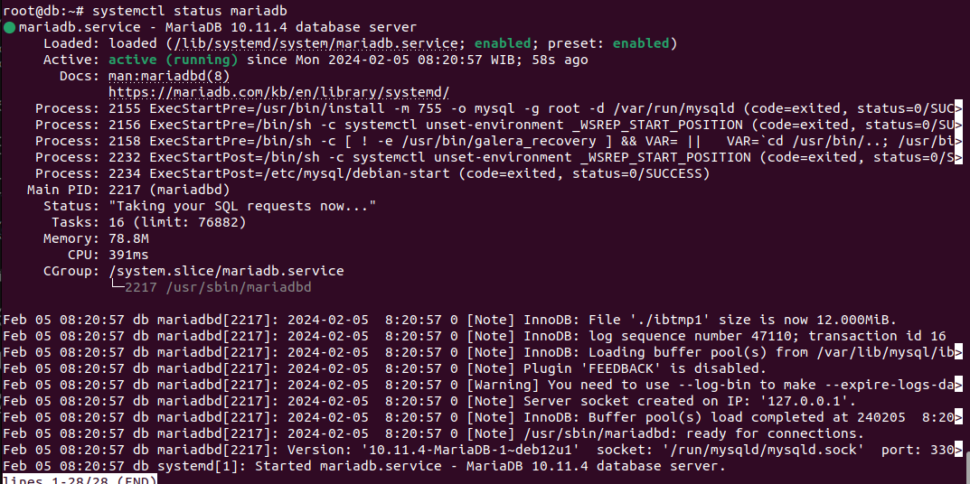 mariadb-status mariadb-status